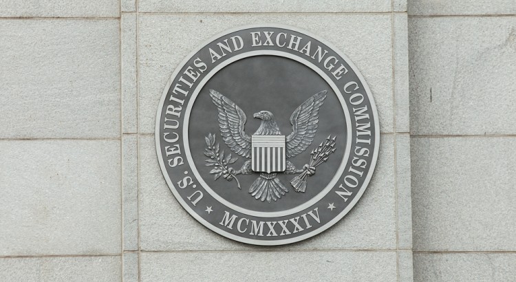 Emblem of the SEC in Washiington, D.C.